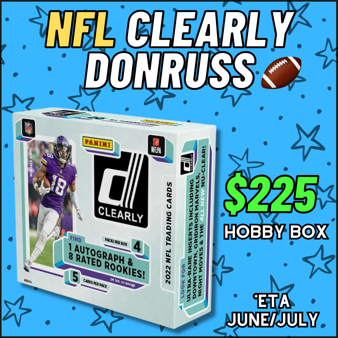 NFL 2022 CLEARLY DONRUSS HOBBY FOOTBALL RGV Collectables