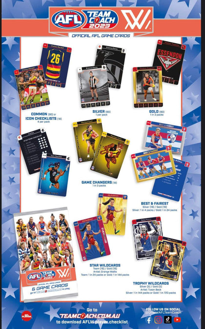 2x 2023 AFLW TEAMCOACH BOX  EXPRESS SHIPPING