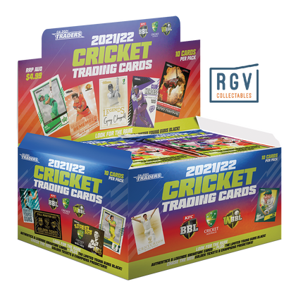 2021 / 22 TLA TRADERS CRICKET CARDS FACTORY SEALED BOX