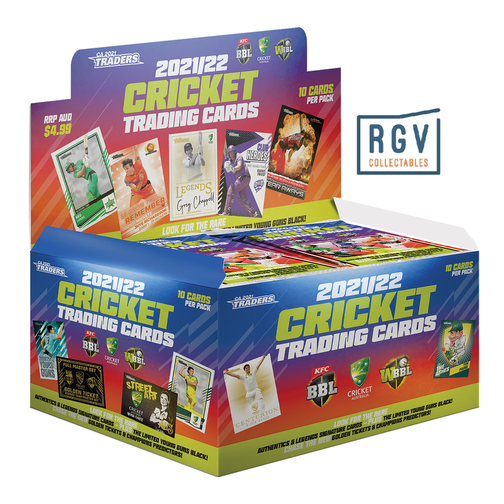 2021 / 22 TLA TRADERS CRICKET CARDS FACTORY SEALED CASE - 10 BOXES