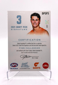 Finn Callaghan Platinum DPS 36/40 - 2022 AFL Select Optimum