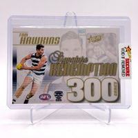 Tom Hawkins 300 Game Signature Redemption 04/50 LOW - 2023 AFL Select Footy Stars