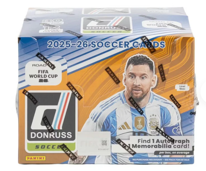 2025-26 Panini Donruss Road to World Cup Soccer Hobby Box