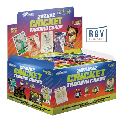 2021 / 22 TLA TRADERS CRICKET CARDS FACTORY SEALED CASE - 10 BOXES