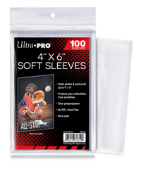 Ultra Pro 4" x 6" Soft Sleeves (100ct)