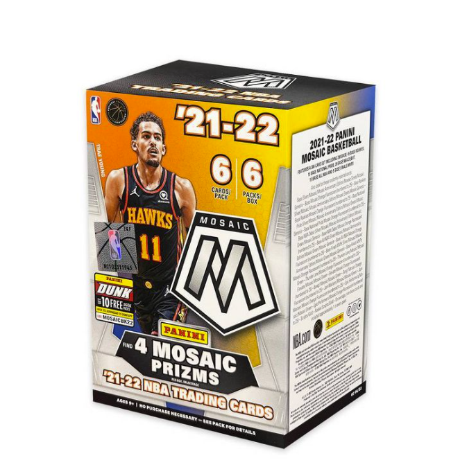 2021-22 Panini NBA Mosaic Basketball Trading Card Blaster Box – RGV