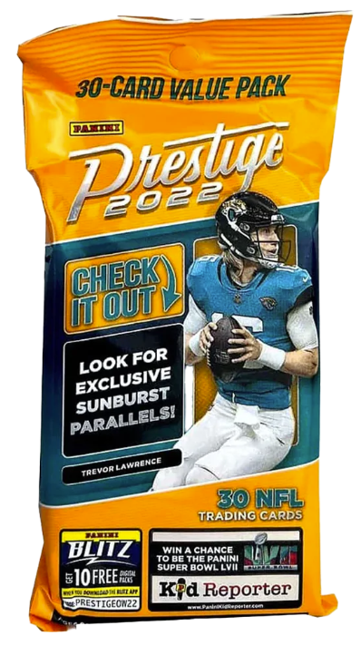 2022 PANINI NFL PRESTIGE FOOTBALL TRADING CARD FAT PACK