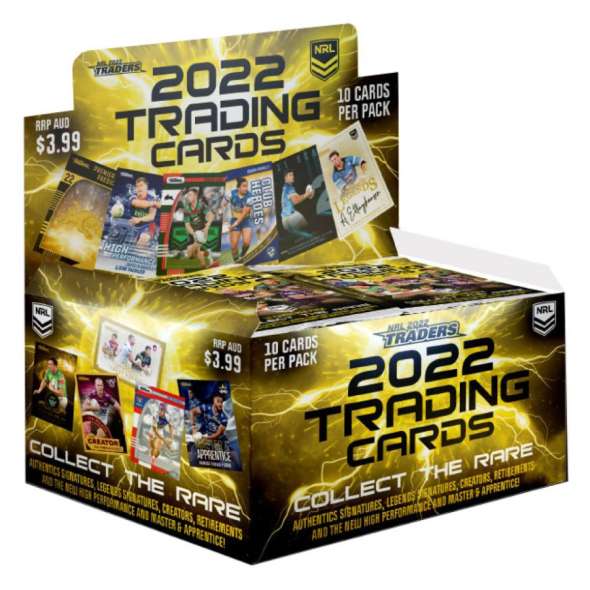 NRL Rugby League Traders 2022 Trading Cards Booster Box