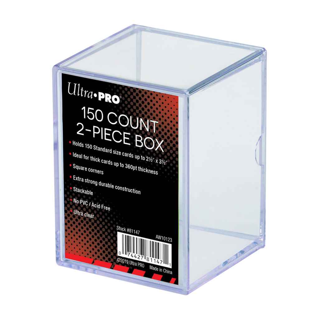 Ultra PRO 2-Piece 150 Count Clear Card Storage Box